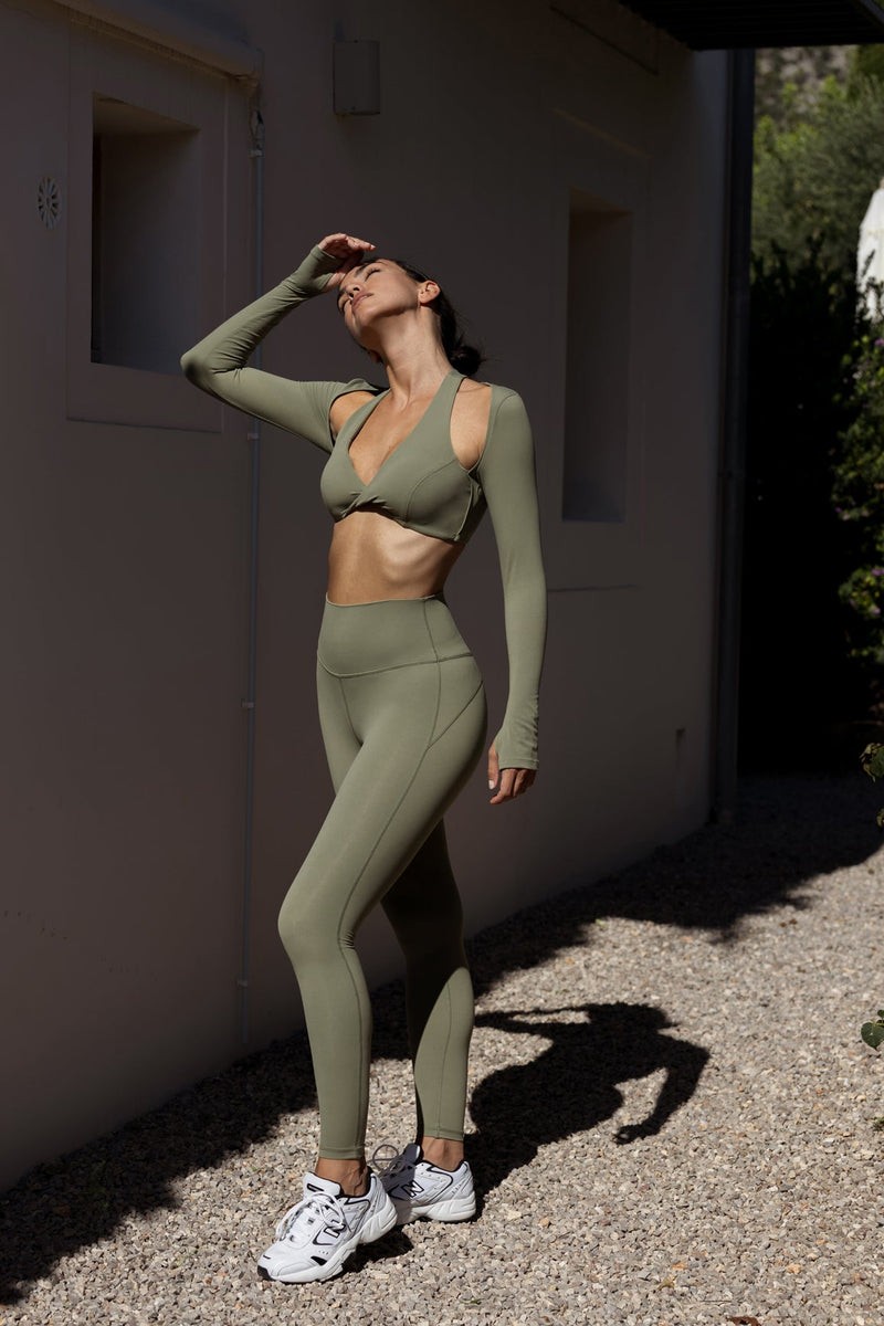 Model wears High-waist Training Legging | WISKII Active