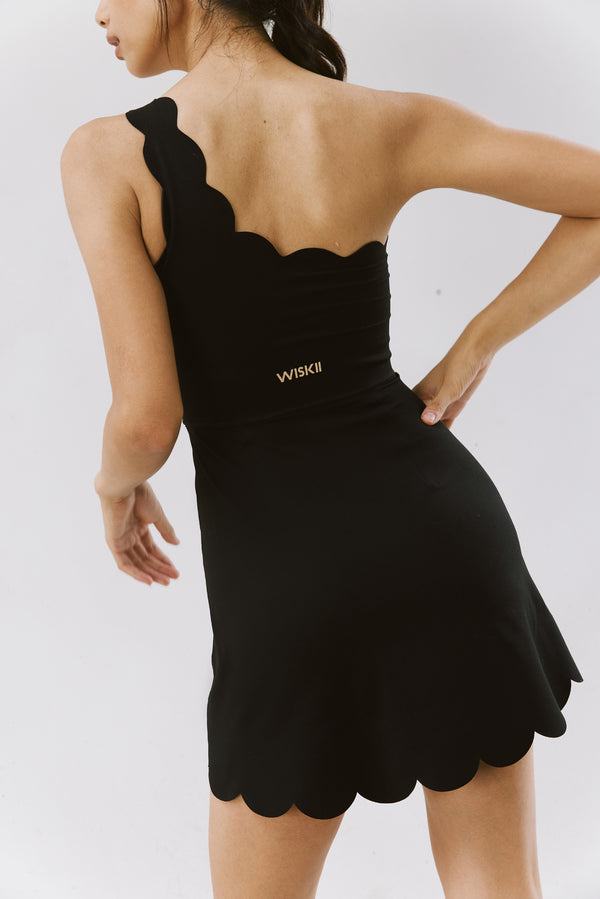 Model wears One Shoulder Dynamic Dress | WISKII ACTIVE