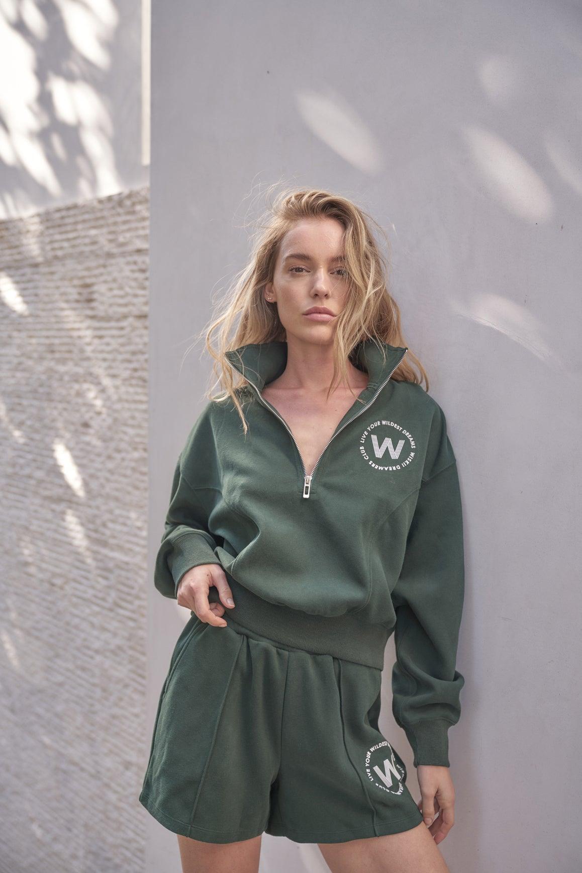 Leisure Half-zip Sweatshirt - WISKII